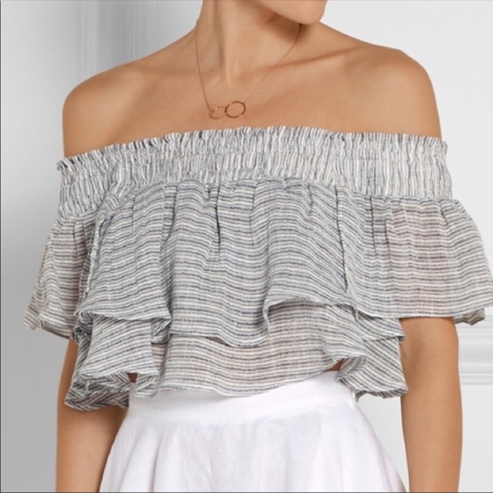 MOVING SALE: Apiece Apart Striped Off Shoulder